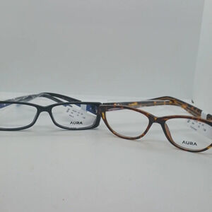NWT 2 pair AURA eyeglass frames- AUW 16-50 & AUW 16-39